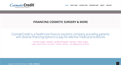 Desktop Screenshot of cosmeticredit.com